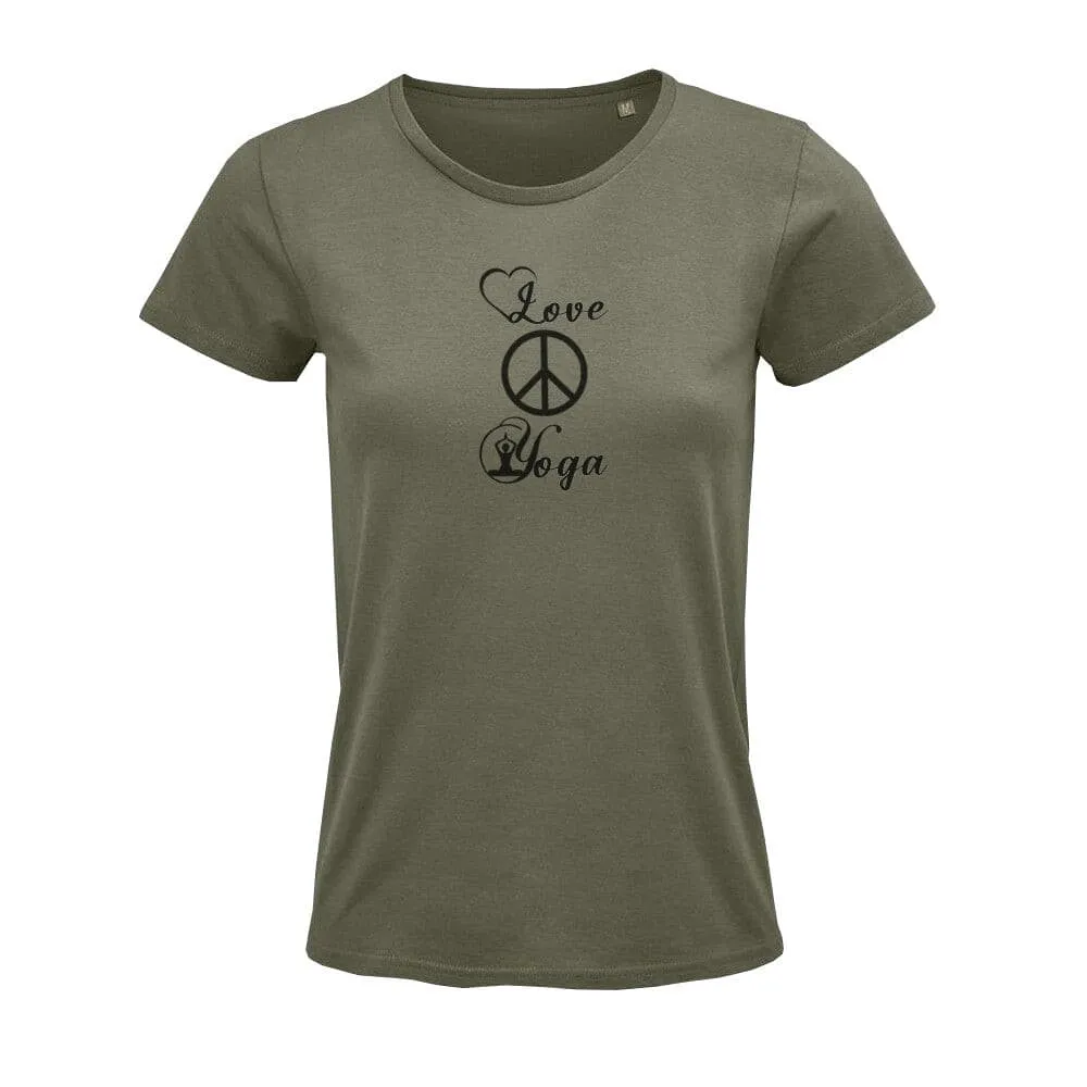 T-Shirt Bio - Love Peace Yoga -