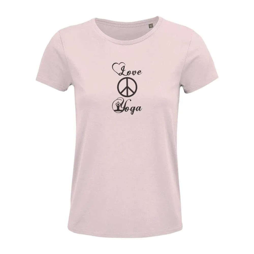 T-Shirt Bio - Love Peace Yoga -