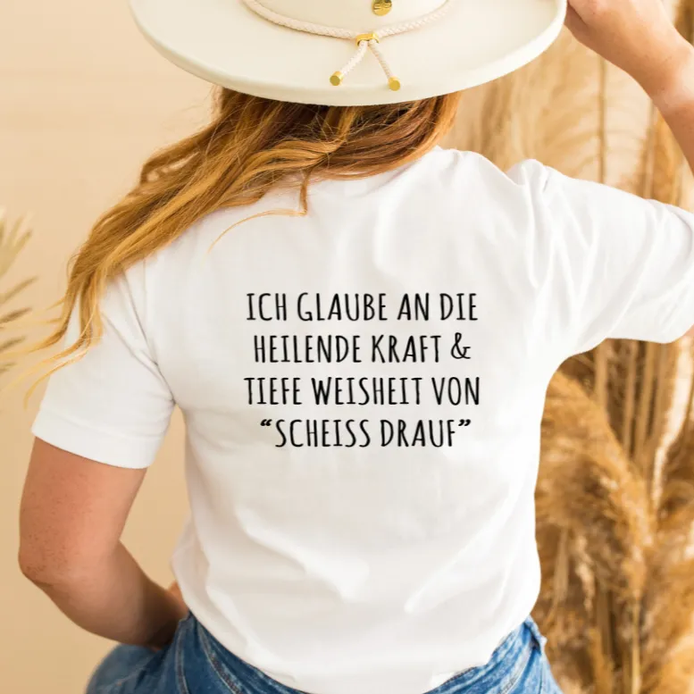 T-Shirt Bio - Scheiß drauf -