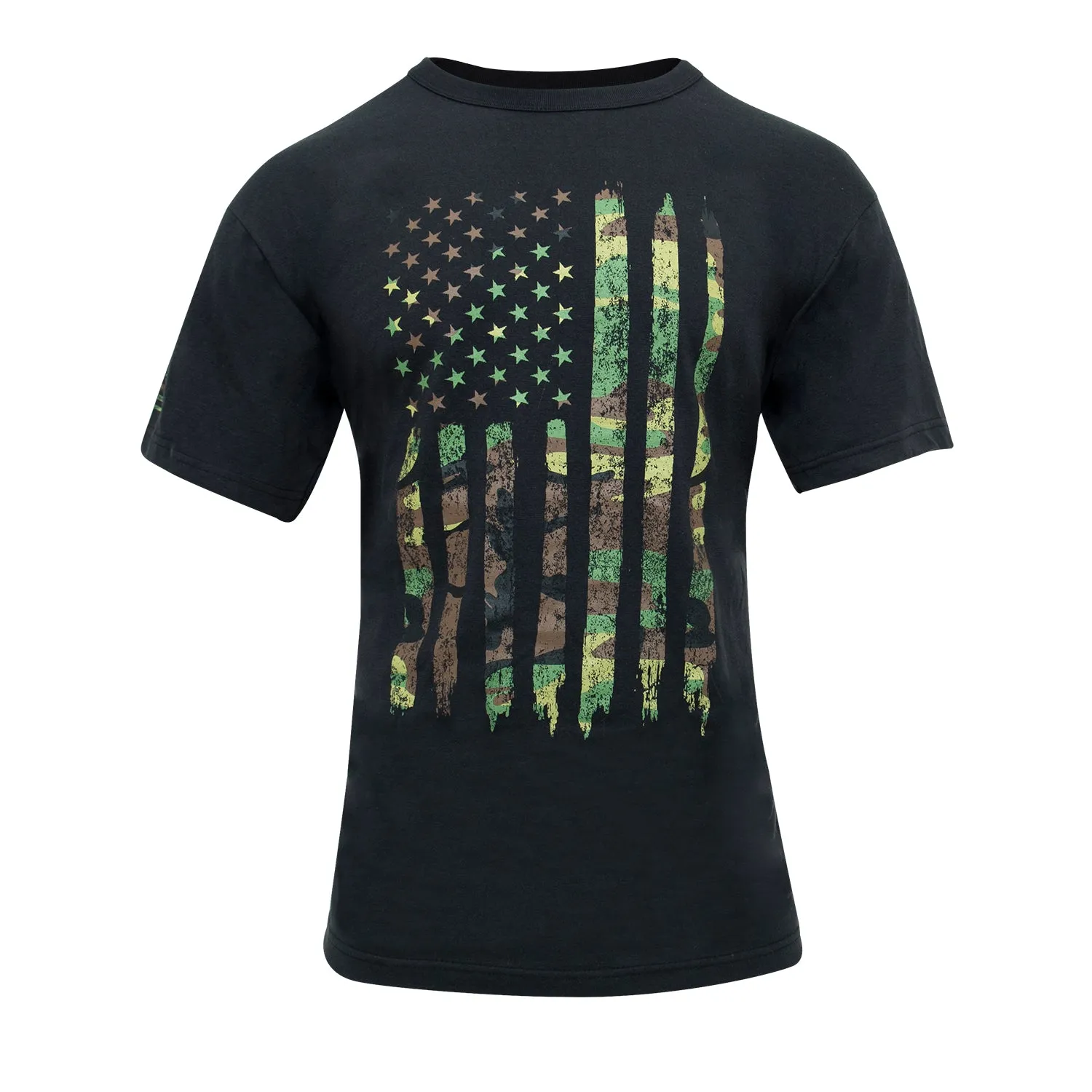 T-Shirt: Distressed US Flag Athletic Fit