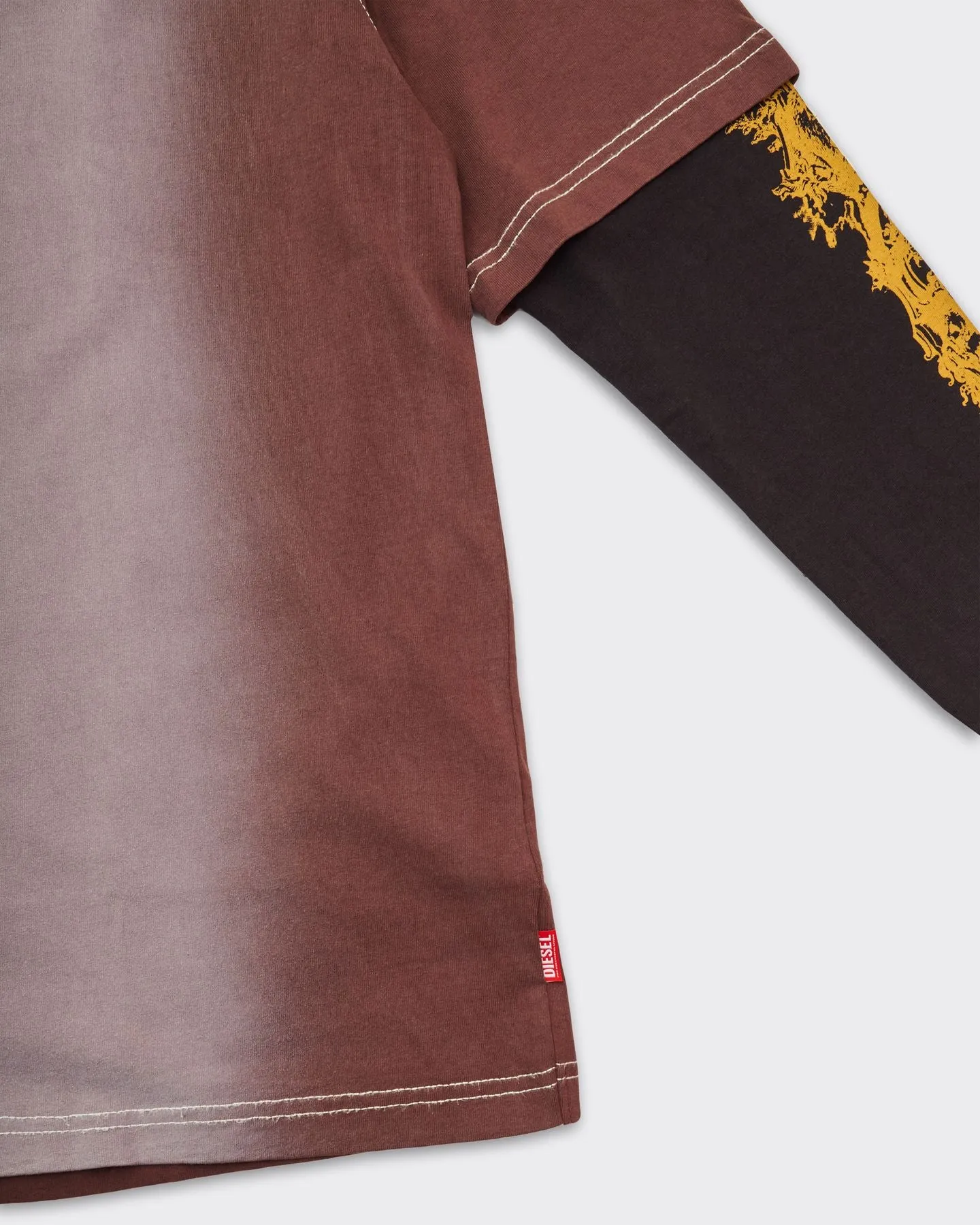 T-Shirt Double Layer T-Wesher Chocolate