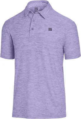 Three Sixty Six Golf Shirts for Men - Dry Fit Short-Sleeve Polo, Athletic Casual Collared T-Shirt