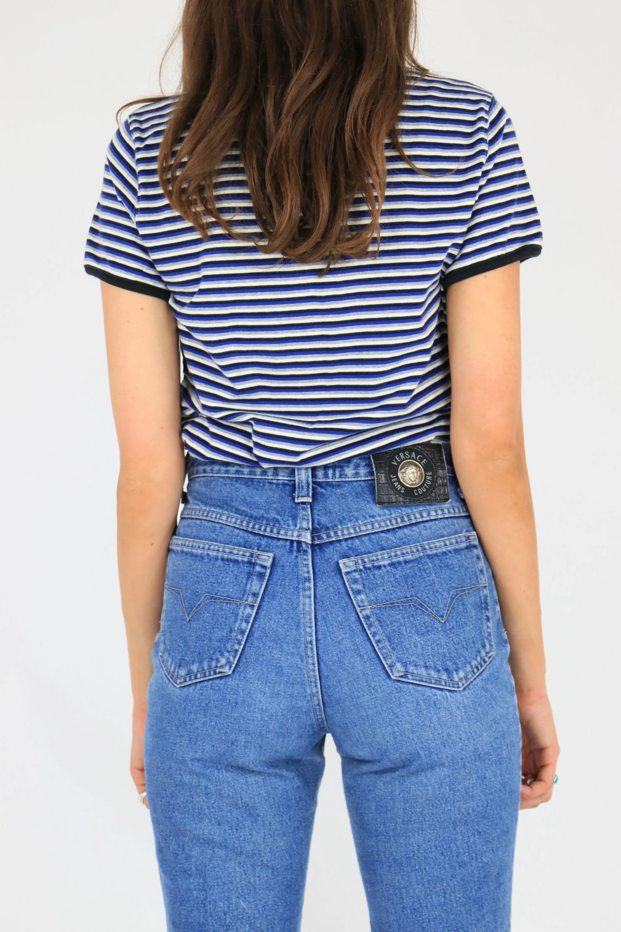 Tommy Hilfiger T-Shirt Blue/White Medium