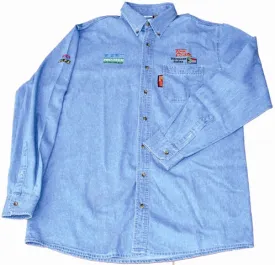 TORK CRAFT VERMONT MENS LONG SLEEVED DENIM SHIRT STONE WASHED 3XL TC00125