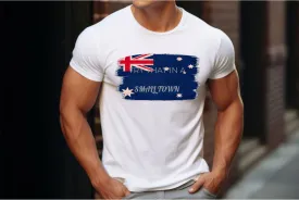 Try that in a Small Town - Australian Flag T-Shirt, Music T-Shirt, Festival T-Shirt, Concert T-Shirt, Small Town, Australian Flag
