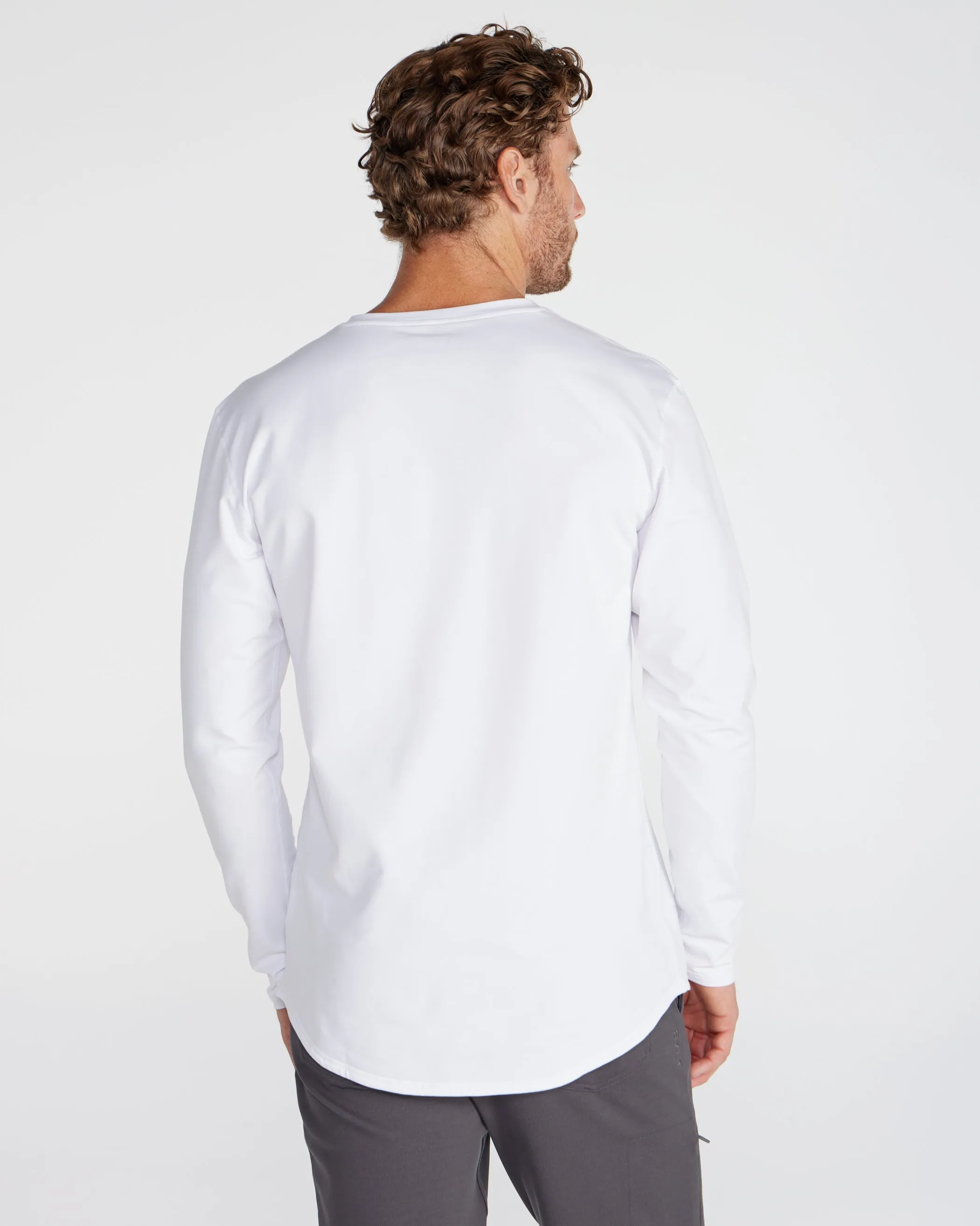 V-Neck Long Sleeve Drop-Cut: LUX