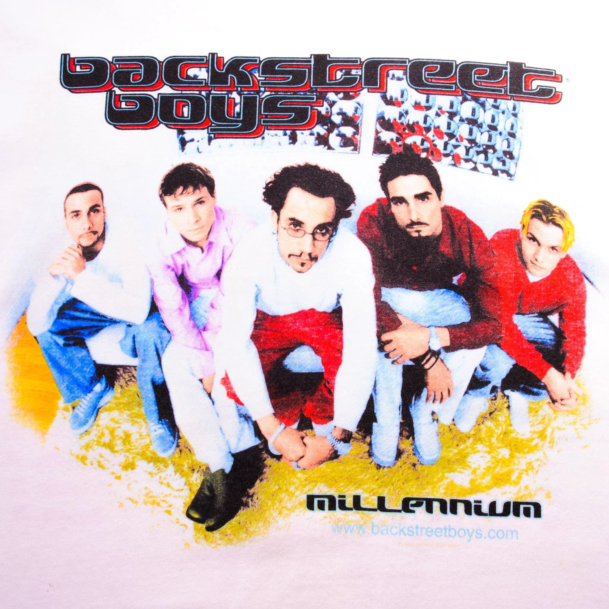 VINTAGE BACKSTREET BOYS MILLENNIUM TOUR TEE SHIRT 1999 2000 SIZE XL