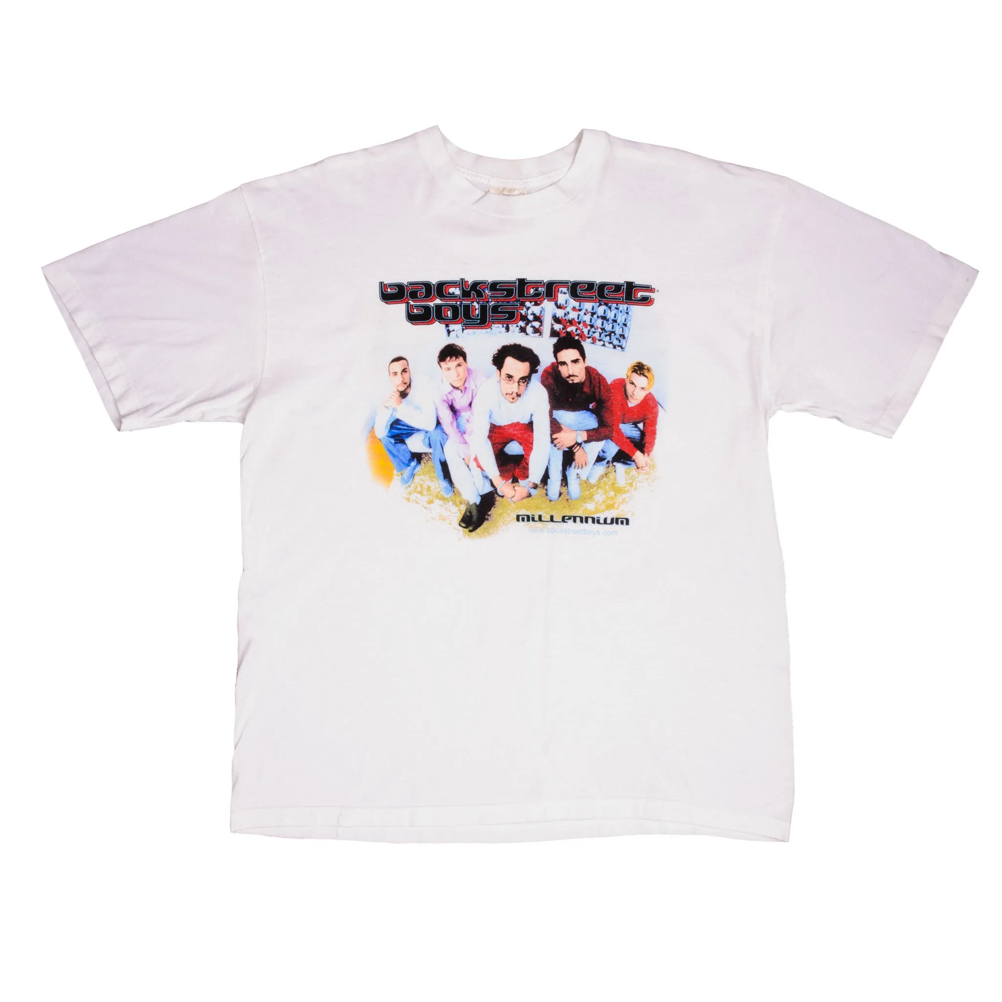 VINTAGE BACKSTREET BOYS MILLENNIUM TOUR TEE SHIRT 1999 2000 SIZE XL