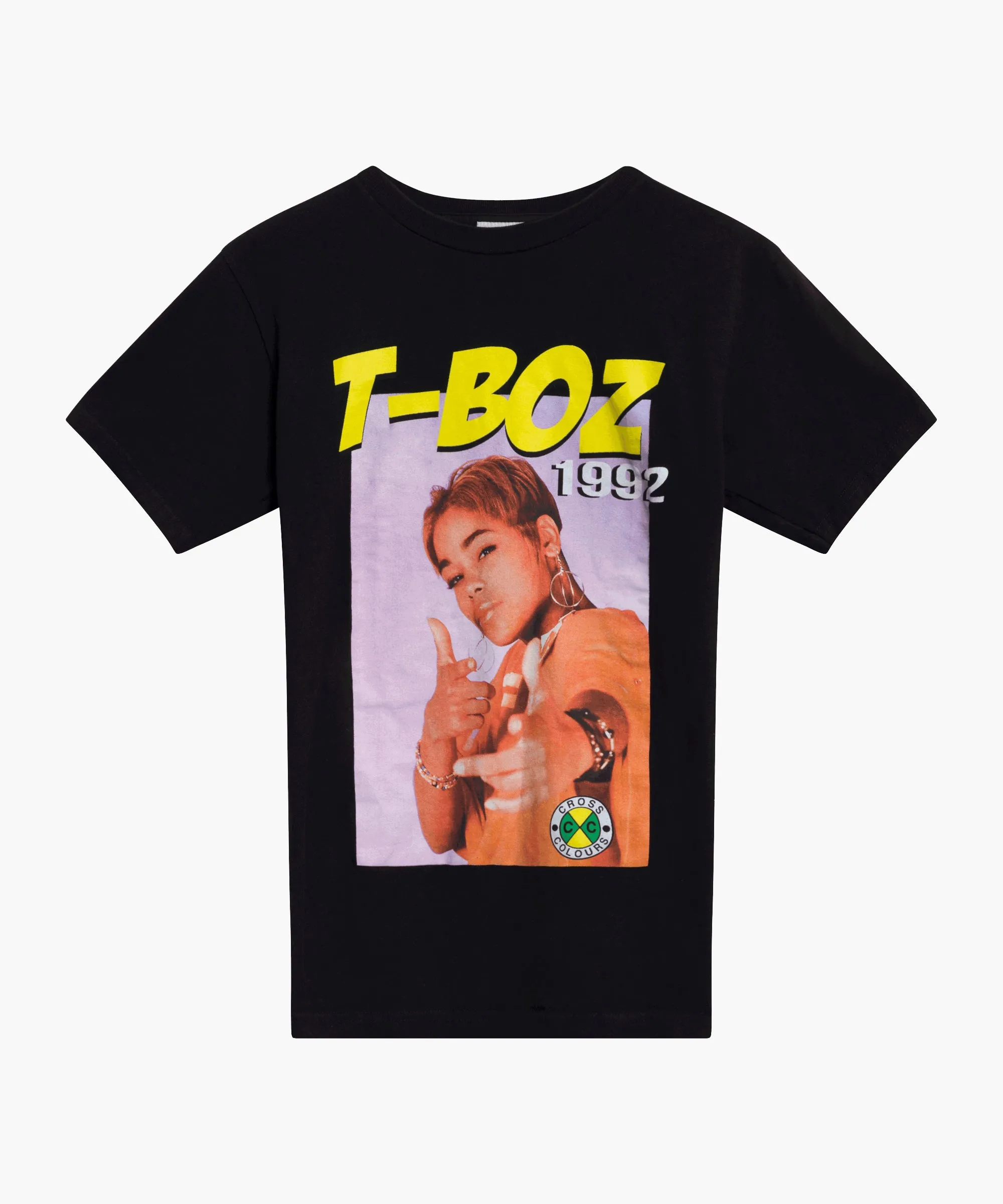 Vintage Cross Colours Hip Hop T-Shirt - Black