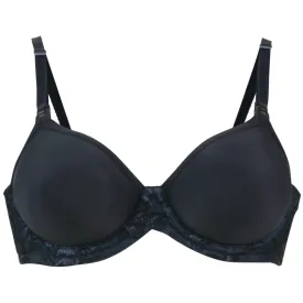 Waffles Flexi Wire Contour Nursing Bra Black - Cake