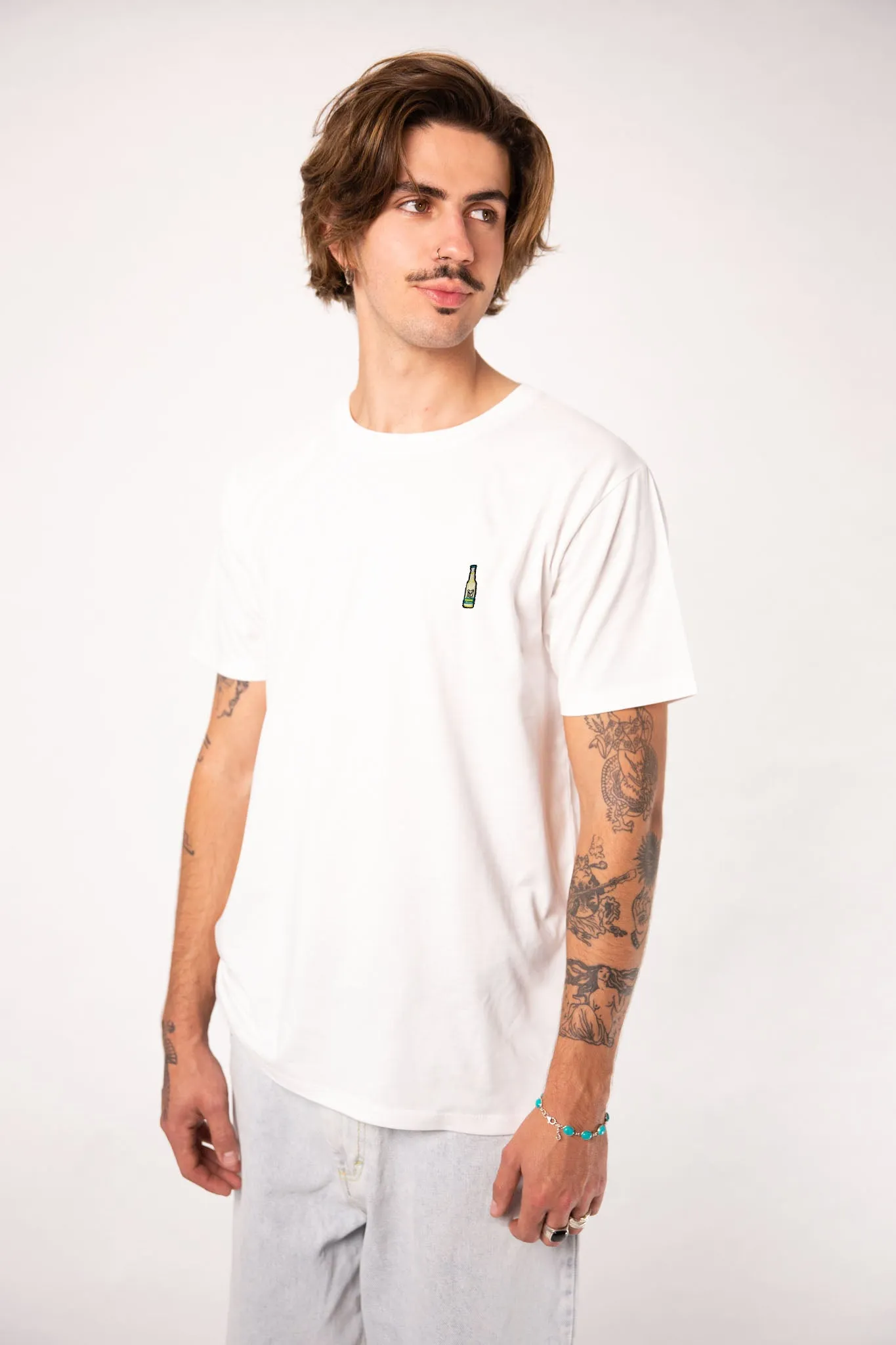 WINZZ Weinschorle  | Besticktes Männer Bio Baumwoll T-Shirt