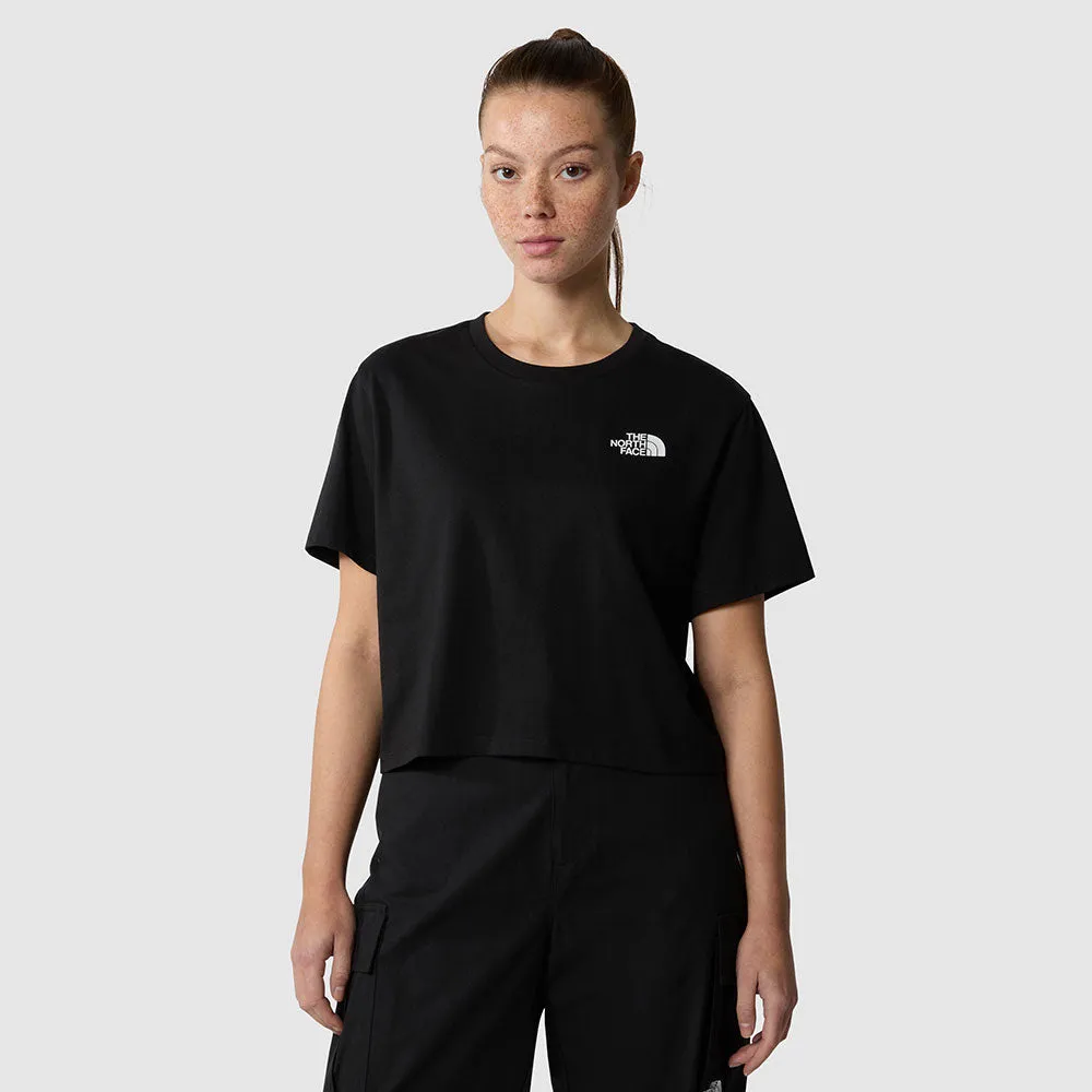WOMEN'S CROPPED SIMPLE DOME T-SHIRT