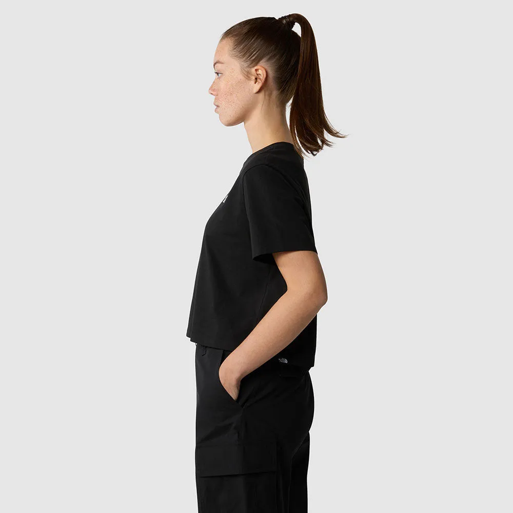WOMEN'S CROPPED SIMPLE DOME T-SHIRT