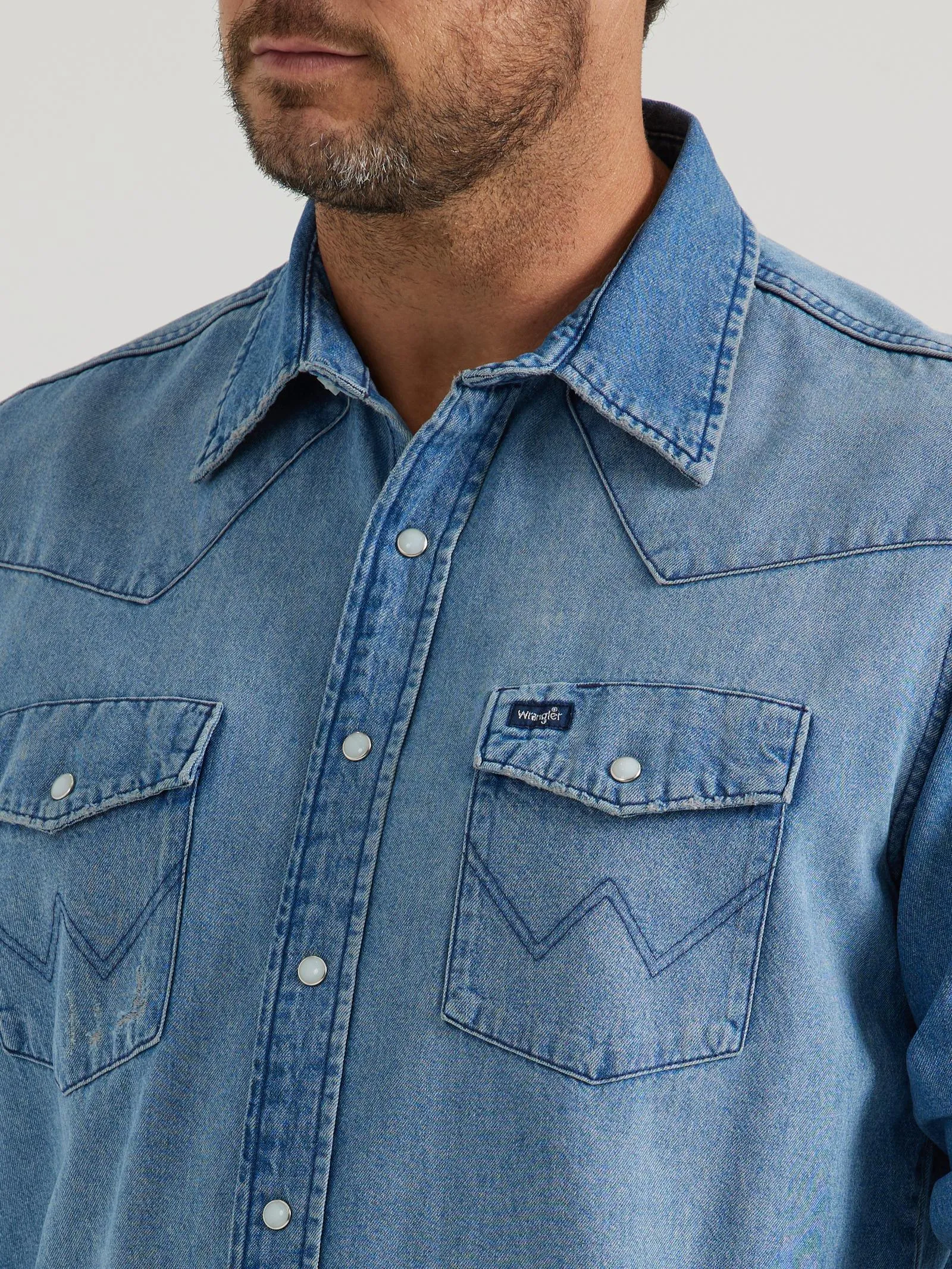 Wrangler Eli Denim Snap Up