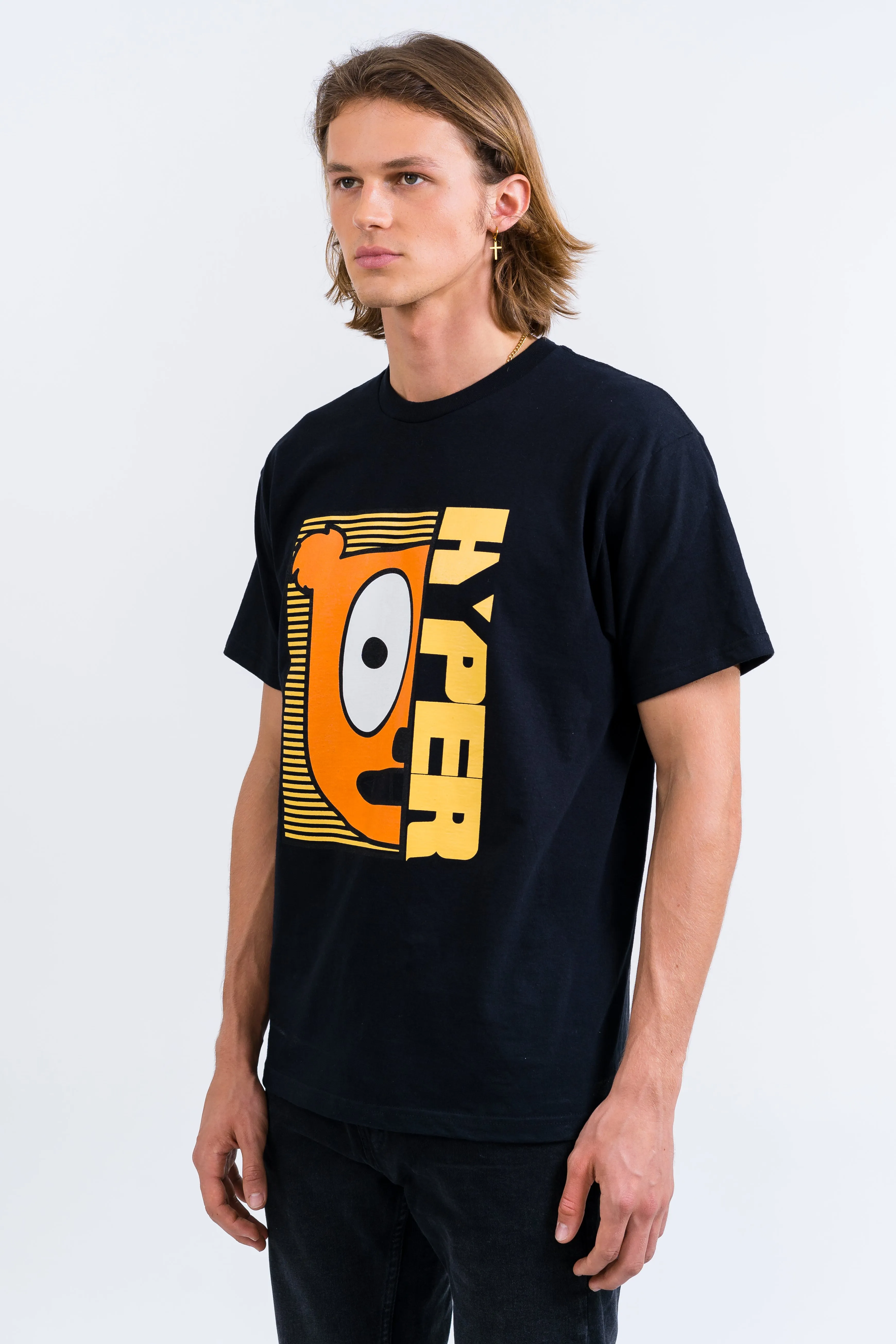 Youth | Half Face Black Tee